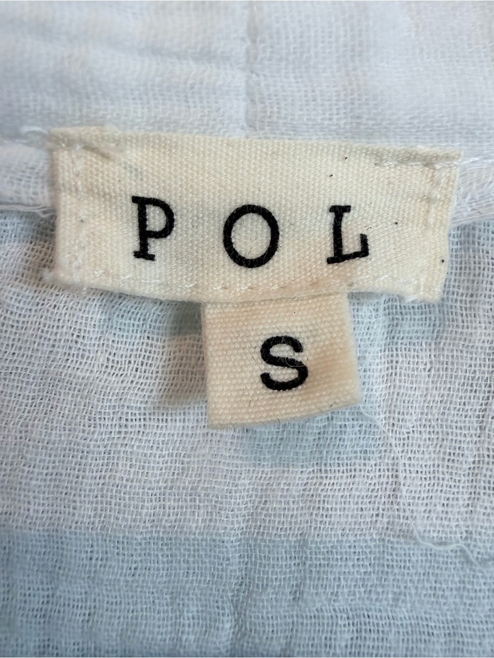 POL Walk In The Clouds White Lace Panel Boho Blouse - Picture 7 of 10